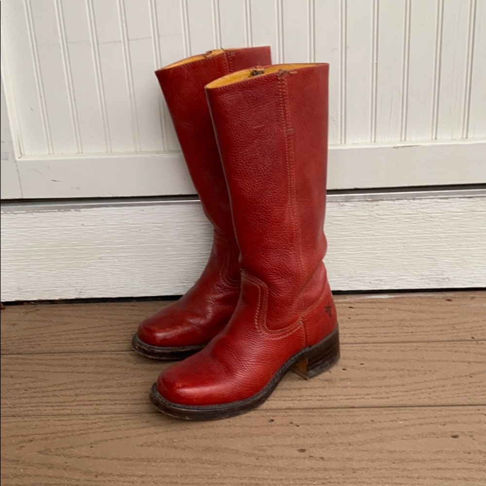 Vintage Frye Campus Leather Boots